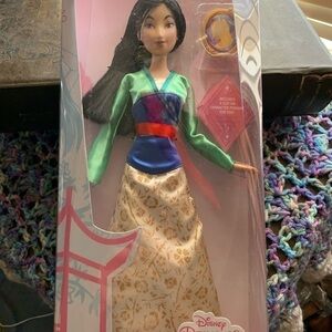 Disney Princess Mulan Classic Doll with Pendant
